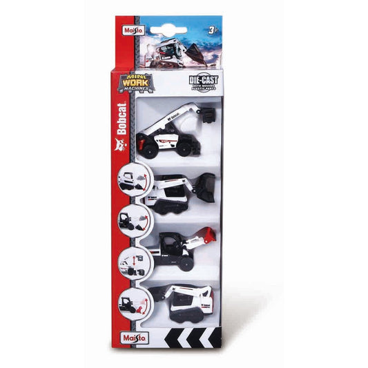 Bobcat - Mini Work Machines Toy 4 Pack - XVZ0196