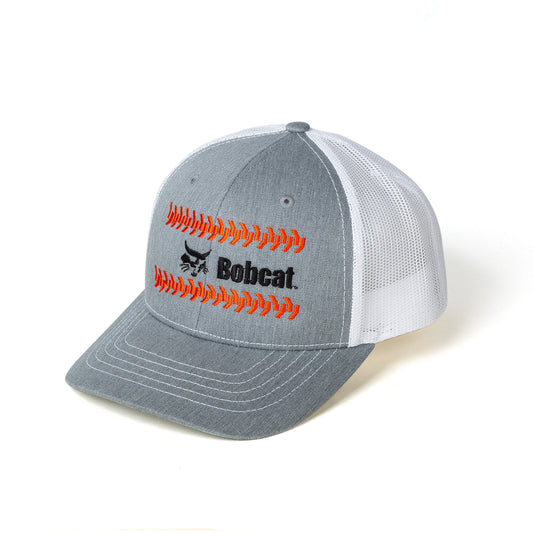 Bobcat - Youth Trucker Richardson - Grey w/ Orange Tracks, XVZ0304