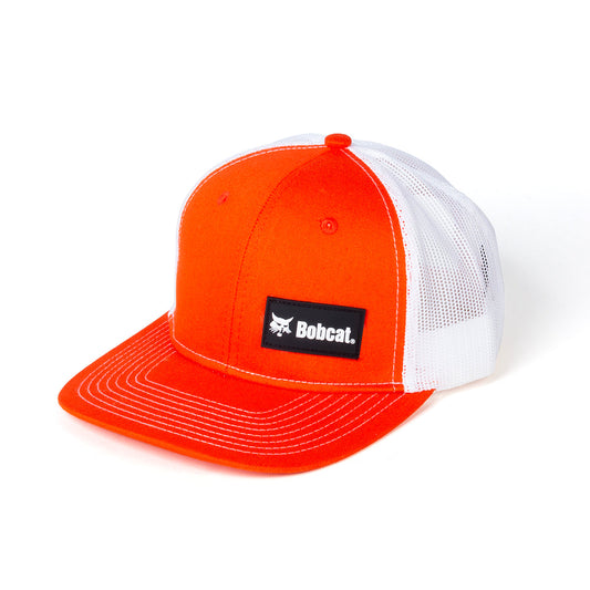 Bobcat - Snapback Trucker Cap - Orange/White - XVZ0305