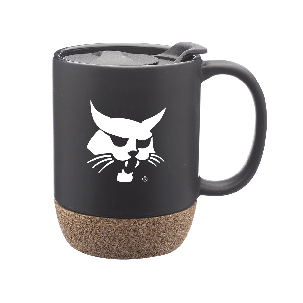Bobcat - Cork Bottom 13oz. Mug with Lid - XVZ0348